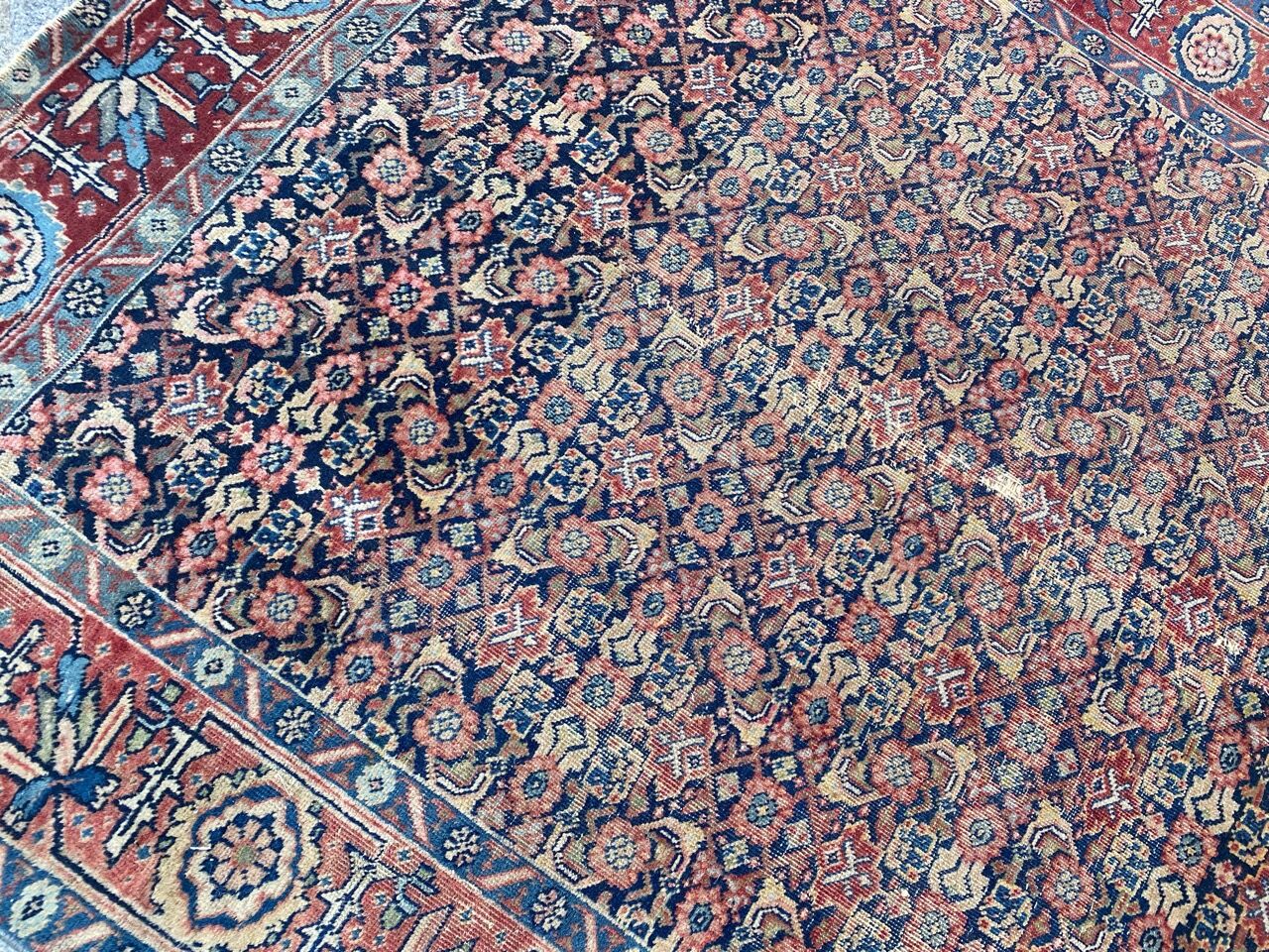 Antique Iranian Tabriz Handmade Rug 134x178 cm