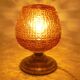Amber glass lamp