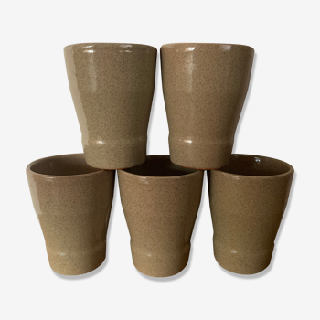 Set of 5 mug in old cermer sandstone