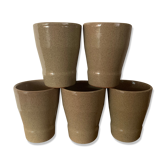 Lot de 5 mug en grès ancien Cermer
