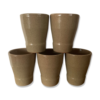 Set of 5 mug in old cermer sandstone