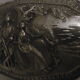 Antique metal jewelry box