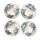 Lot of 4 flat plates in Iron Land Boulenger Choisy the Model King POMPADOUR