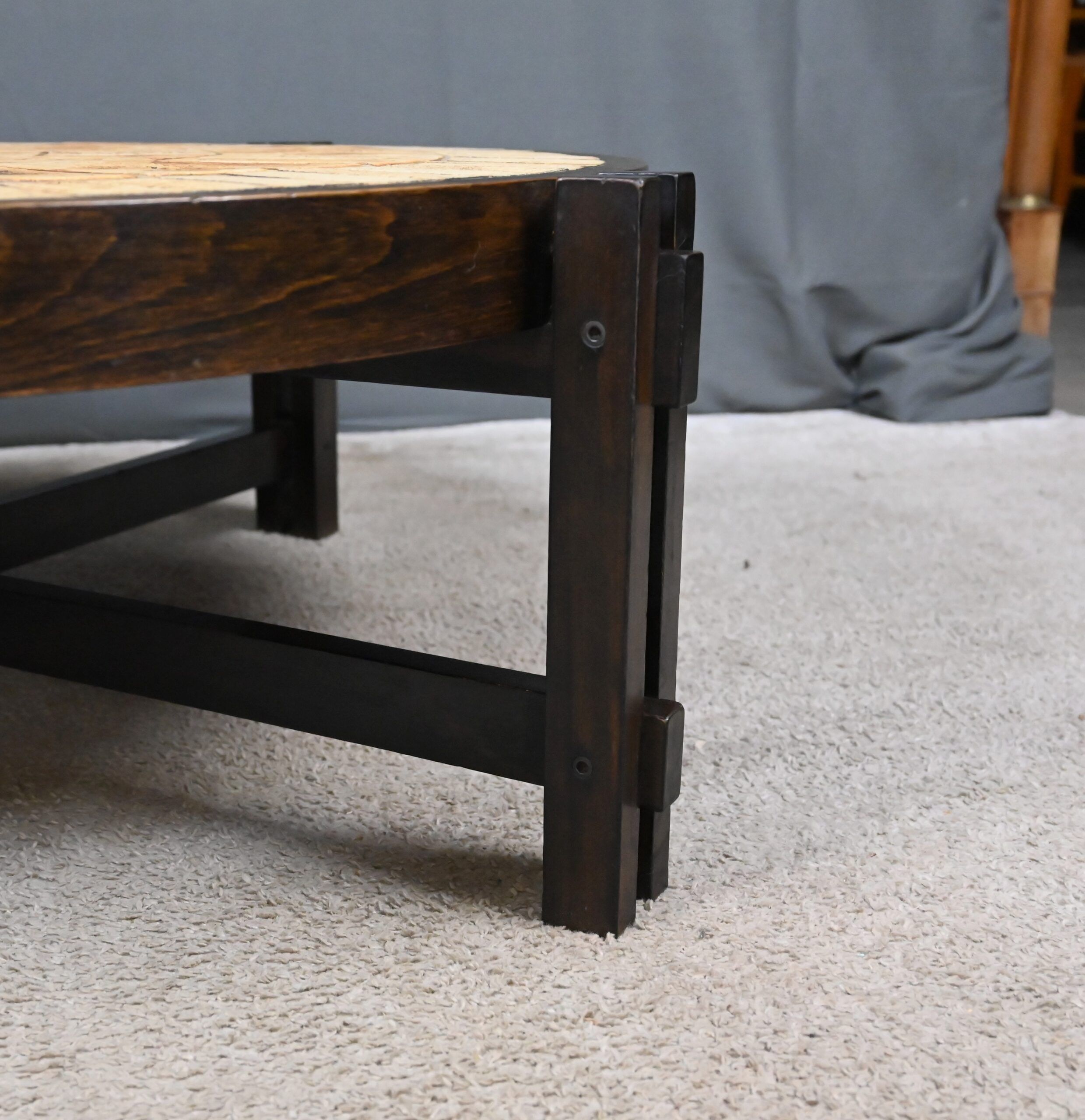 Table basse signée R. Capron, collection les Herbiers, Vallauris – 1960