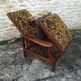 Fauteuil Morris repose pieds rétractable