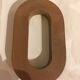 Old letter to sign iron o - 15 cm