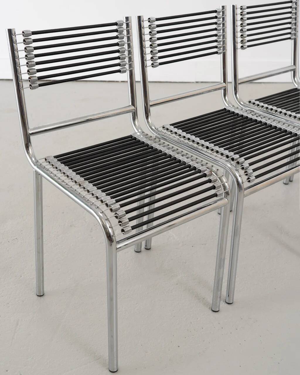 Four Sandows chairs by Rene Herbst, c.1980