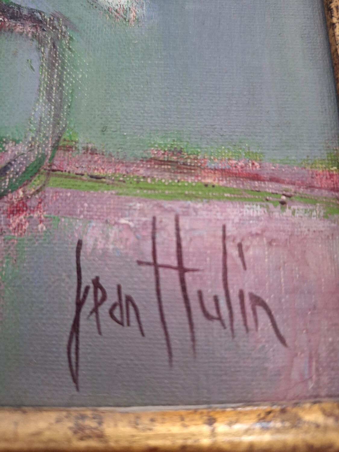 Oil on canvas signed Jean Hulin