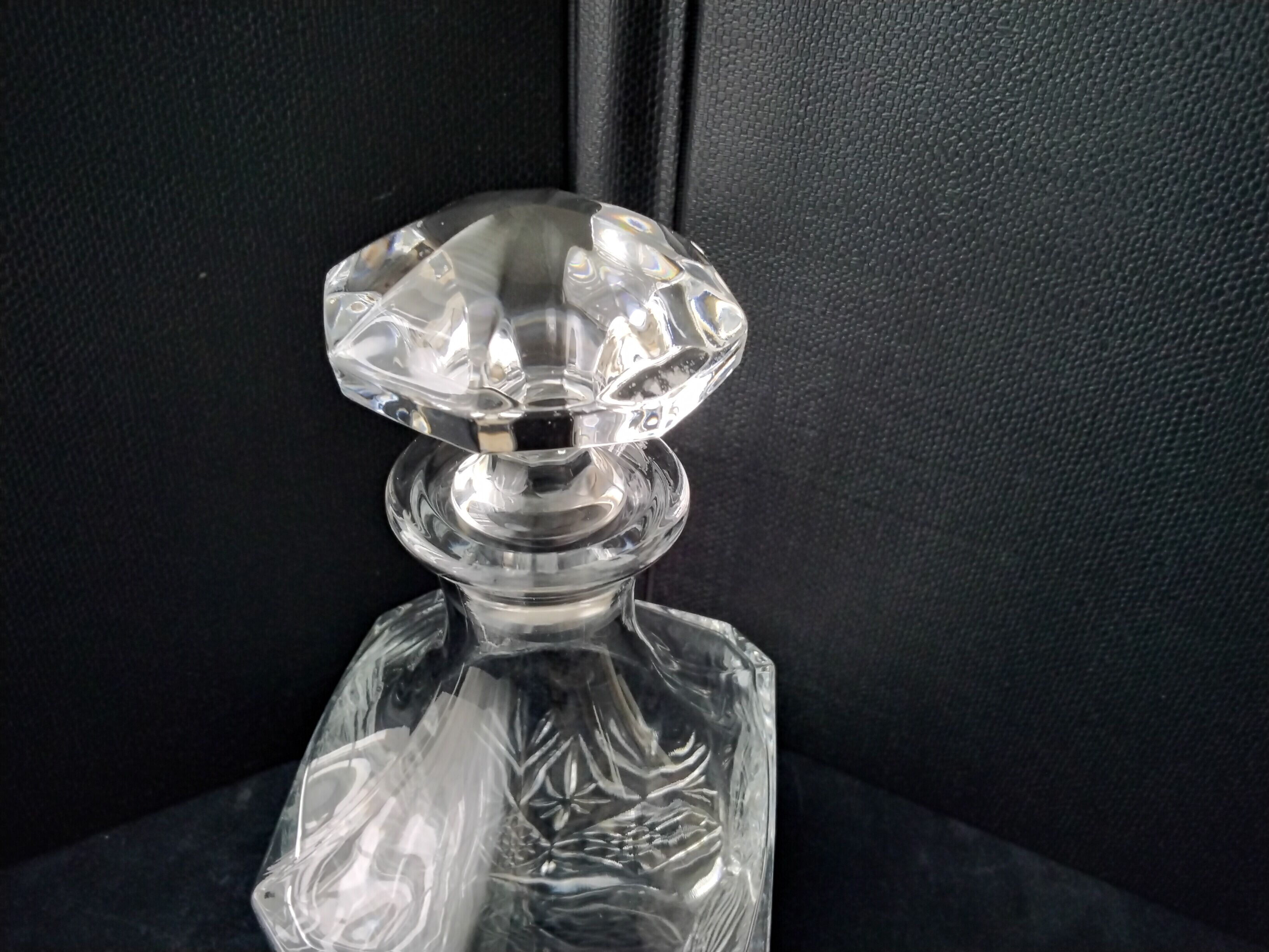 Arques crystal whisky decanter Fontenay model in its original box