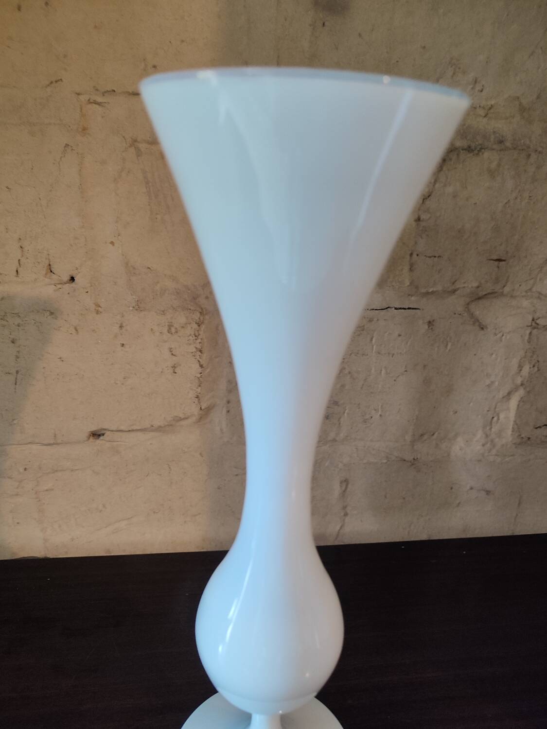 White Opaline Vase 1970s