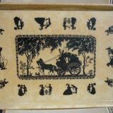 Tray in fiberglass old carriage 60X40