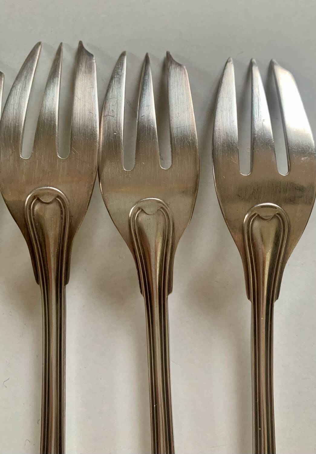 8 small Argental goldsmith forks