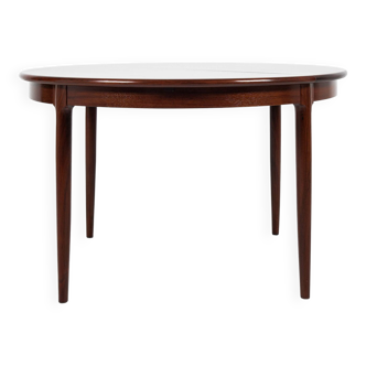 Midcentury Danish round dining table in rosewood by Niels Otto Møller 1960s