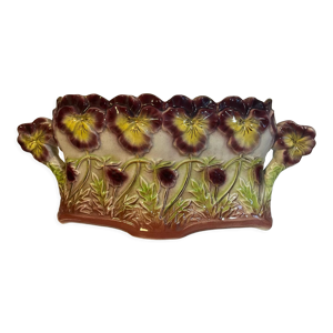 Jardiniere barbotine, les pensées