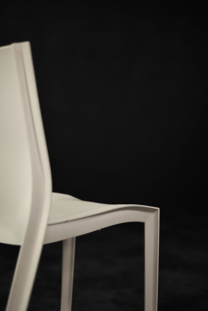 Mid-century smooth plastic vintage chairs by Philippe Starck for Xo Design, set of 5.