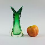 Vase en verre italien Bullicante Murano par Archimede Seguso