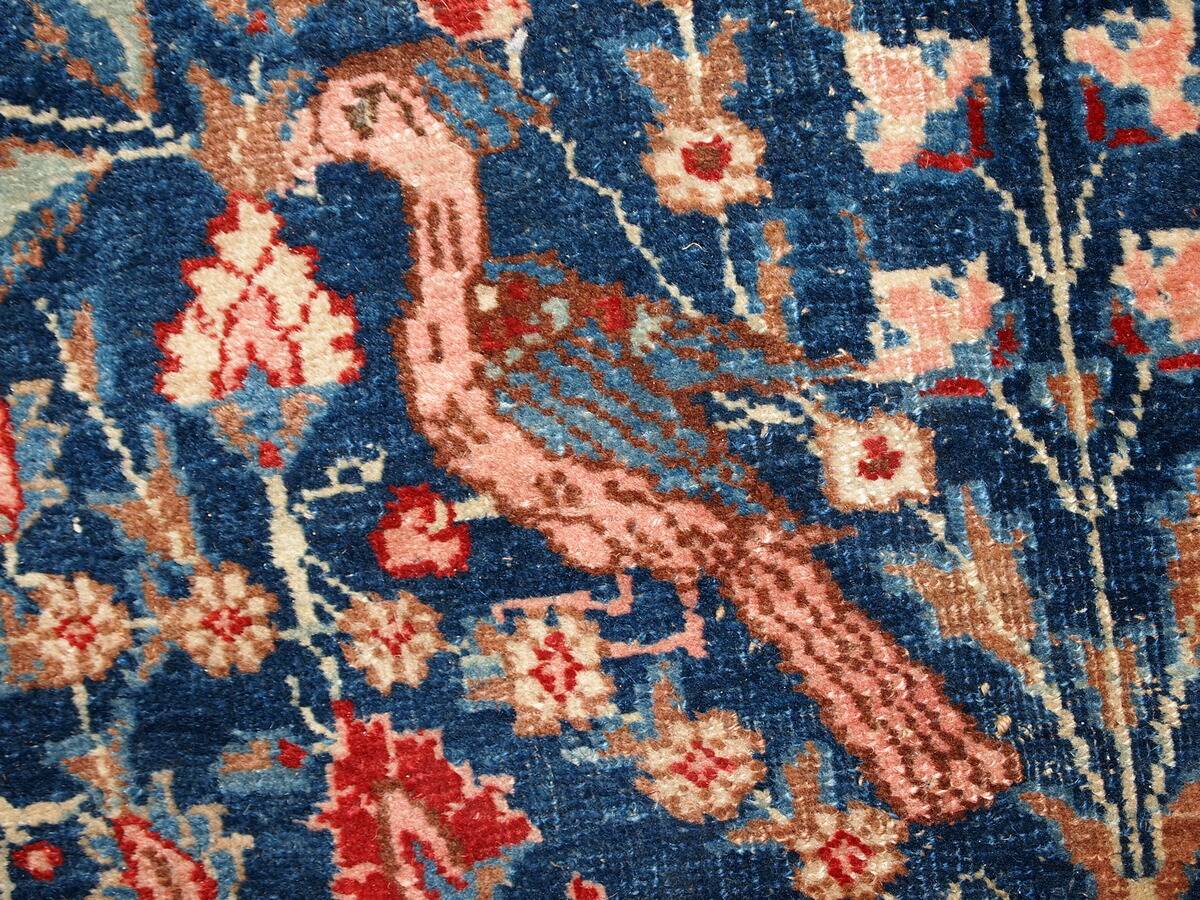 Tapis antique fait main Tabriz persan 190cm x 292cm (1920s)