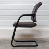 Chair from Sedus in taupe fabric and grey mesh