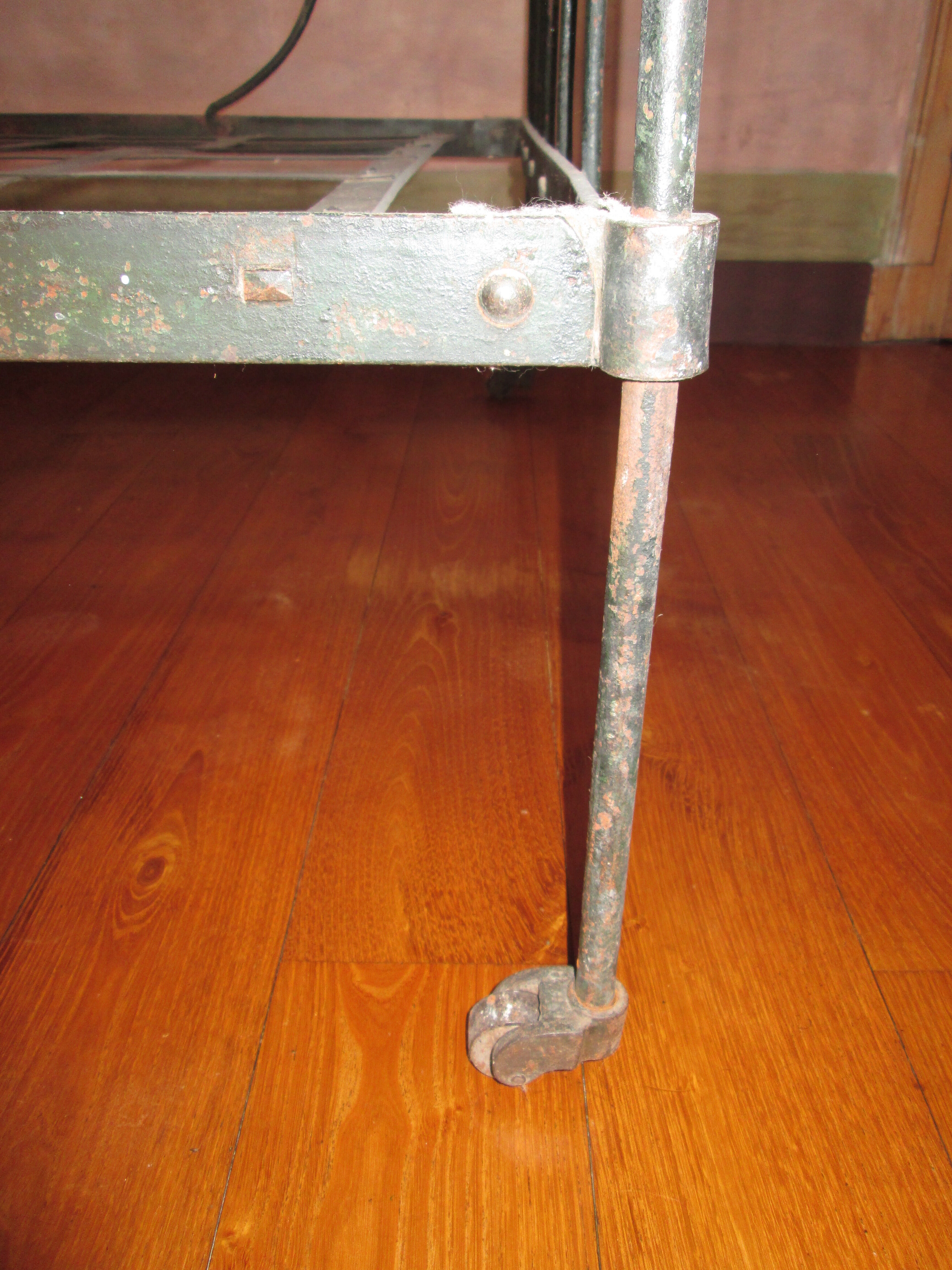 19th century wrought iron bed