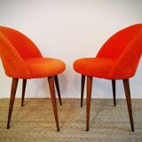 Pair of chairs 70's "moumoute"