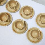 Series of 12 vintage porcelain cups by Maison Revol, France