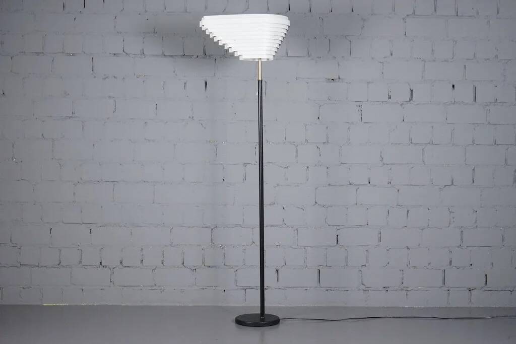 Angel wing floor lamp by Alvar Aalto for Valaistustyö