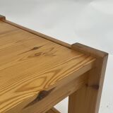 Vintage coffee table pinewood minimalist 1970s