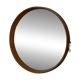 Mirror - Teak - Wooden structure with brass - Vintage Italian design - 1960s