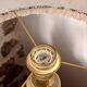 Lampe vintage torsadée – abat-jour indienne fait main