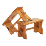 Pair of low stools