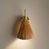 Applique murale Pencil Reed Cone mid-century modern