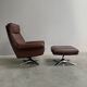 De Sede DS31 lounge chair with ottoman, Switzerland 1970s