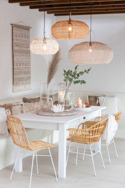 Rattan pendant light