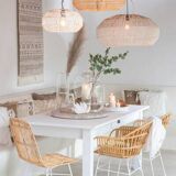 Rattan pendant light