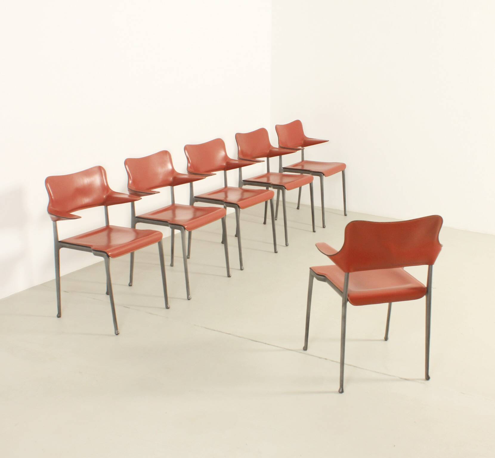 Set of six Kumo chairs by Toshiyuki Kita for Casas, Spain, 1989
