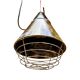 Industrial hanging lamp, heating, Narva Leuchen, Germany, 1970s.