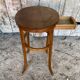 Antique Bedside Table Curved Wood THONET Style + Carved Drawer Wine