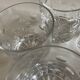 Set of 5 crystal whiskey tumblers giving polka dot cut 1970