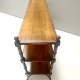 Rectangular Durmast Etagere / Console Tabe with Two Shelves, Italy