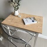 White patinated wooden table