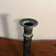 Pair of removable patinated brass candlesticks