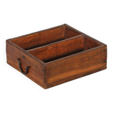 Old Teak Wood Tray Brick Mold