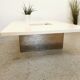 Table basse bar vintage Roches Bobois design Paul Michel 1970