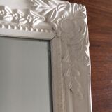 Romantic white mirror 47cm x 37cm with mouldings