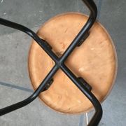 Tabouret danois du milieu du siècle par MH Stalmöbler