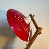 Wooden accordion wall lamp