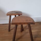 Set of 2 tripod stools