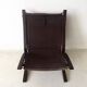 Pair of "Siësta" leather chairs by Ingmar Relling for Westnofa Furniture Norway