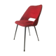 Chaise tonneau vintage moumoute