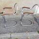 Paire de fauteuils vintage chrome